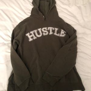 Army green sweatshirt from Nordstrom